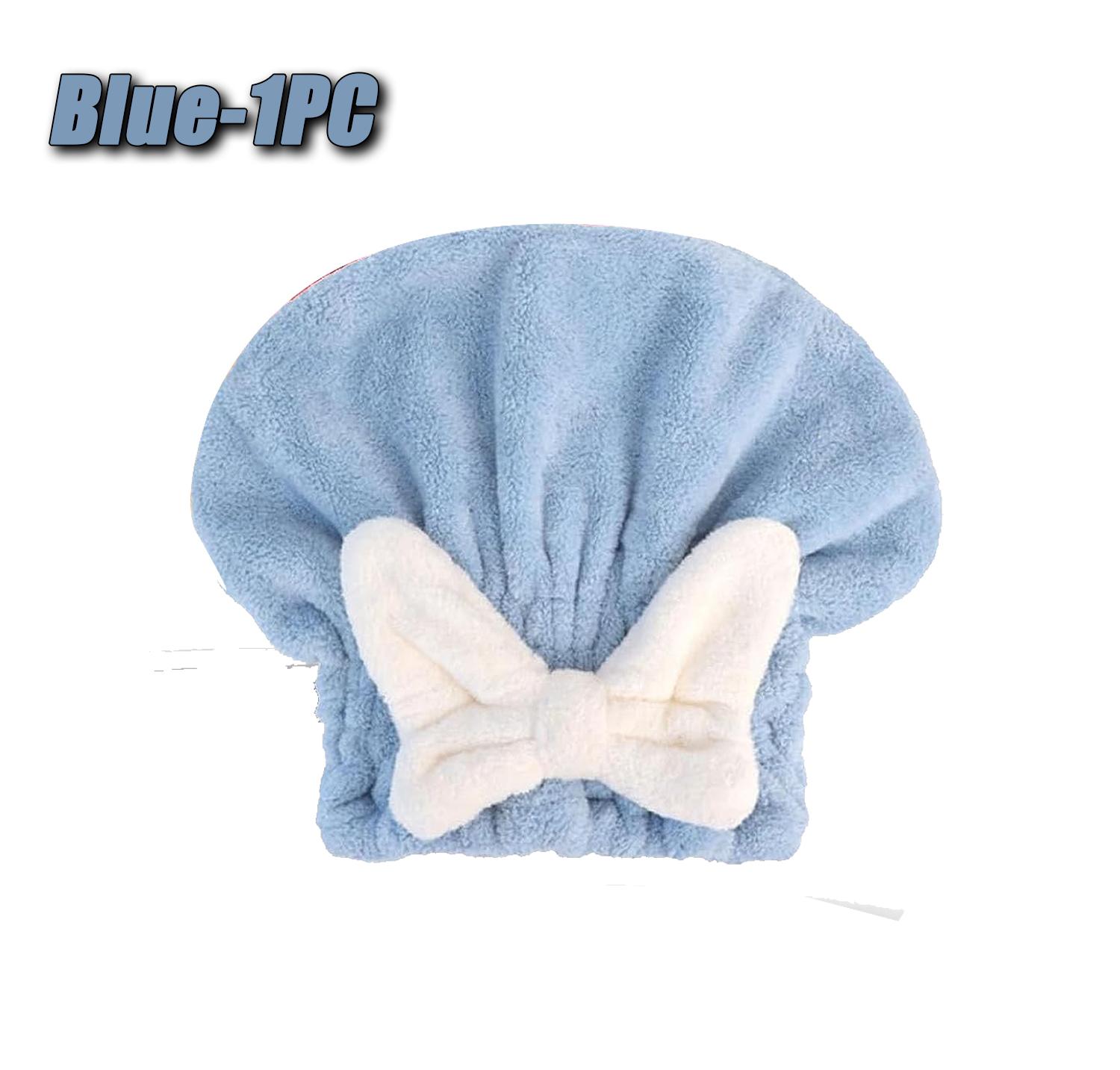 Супер впитывающая шапочка для ванны, женская быстросохнущая шапочка, милое банное полотенце принцессы, шапочка для ванны, шапка для сухих волос, аксессуары для ванной комнаты синий