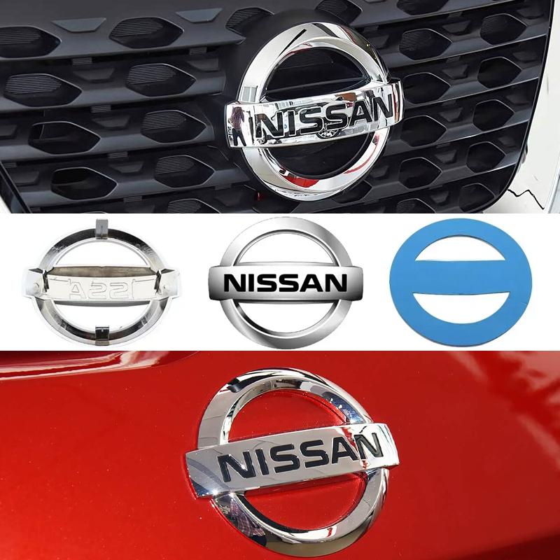 ABS for Nissan New Car Front Rear Emblem 3D Logo Tiida Sentra Teana X Trail T30 T32 Almera Kicks Micra Qashqai J10 J11 Leaf Juke