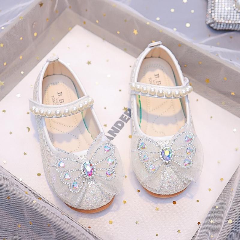 Girls' Princess Shoes Autumn New Girl Single Shoe Soft soled Girls' Shoe Fashion Children's Flat Shoes Versatile Children Shoes