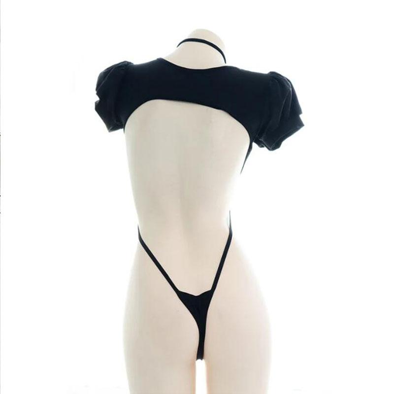 Backless Sexy Straps Bandage Underwear Set One-piece Bikini Costume Women Pajamas Lingerie Uniform Cosplay