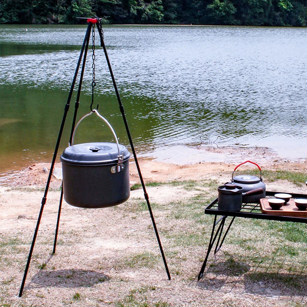 Camping Bonfire Tripod Portable Triangle Support Camping Bonfire Frame