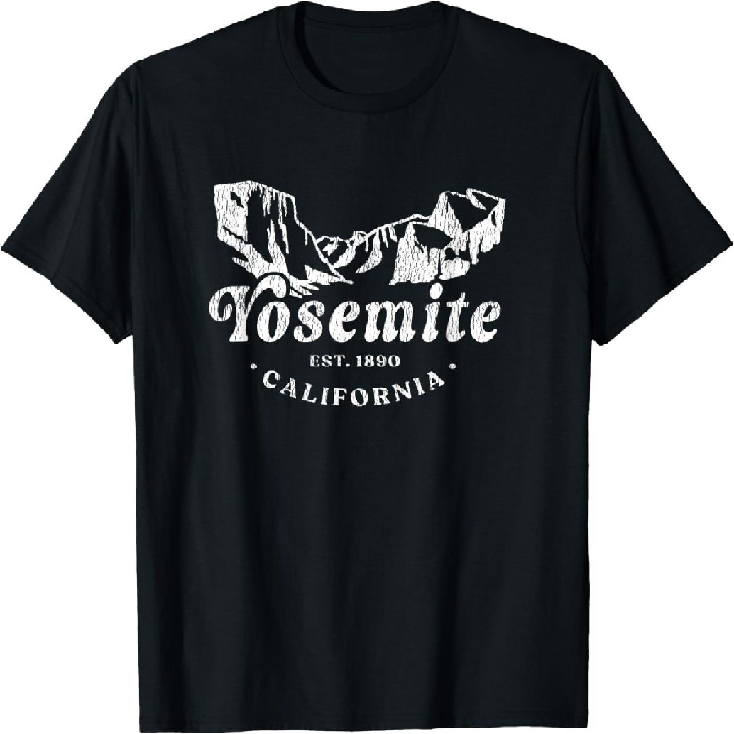 Retro Yosemite California National Park Mountains T-Shirt XXXXXL разноцветный