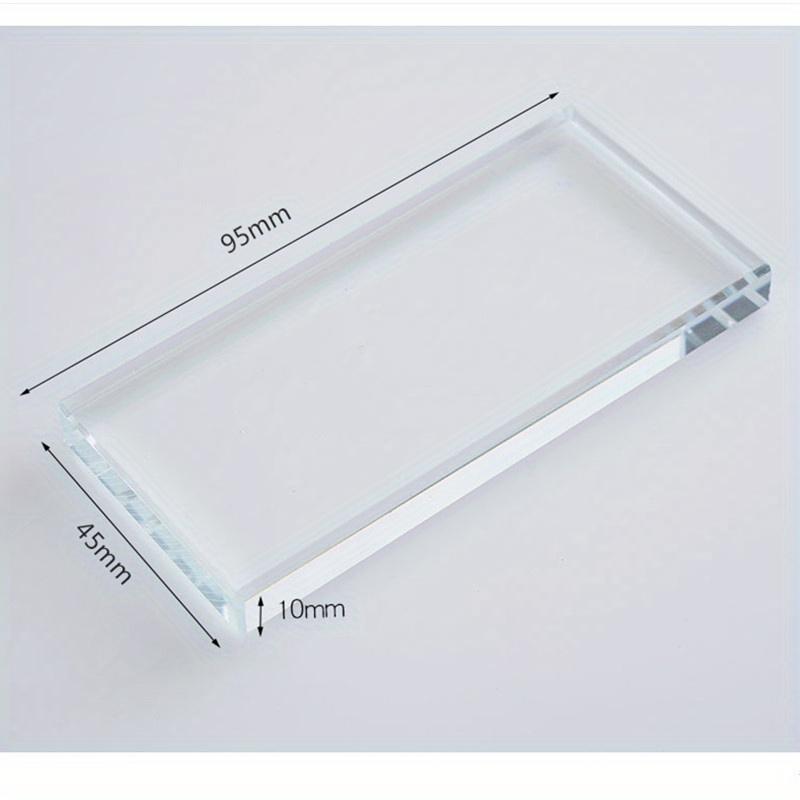 1Pc Leather Craft Tools Tempered Glass Slicker Scraping Plate for Burnishing Leather Backing Board Leathercraft