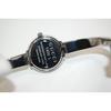 Used GUCCI 1400L bangle watch black dial SS