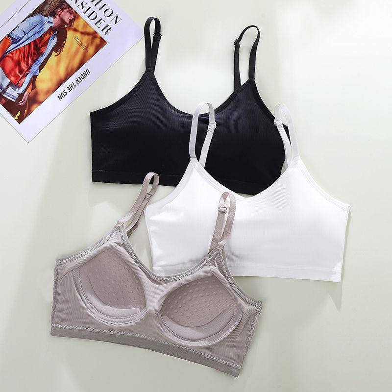 Girls Simple Bras Solid Sling Underwear Inner Tops Women Small Bras