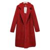Ladies', Medium Length, Lapel, Woolen Jacket, Long Sleeved, Solid Color, Loose Fit, Casual Jacket