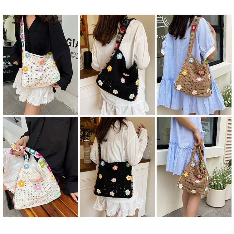 Böhmische gewebte Tasche Einzel Schulter Diagonal Rucksack