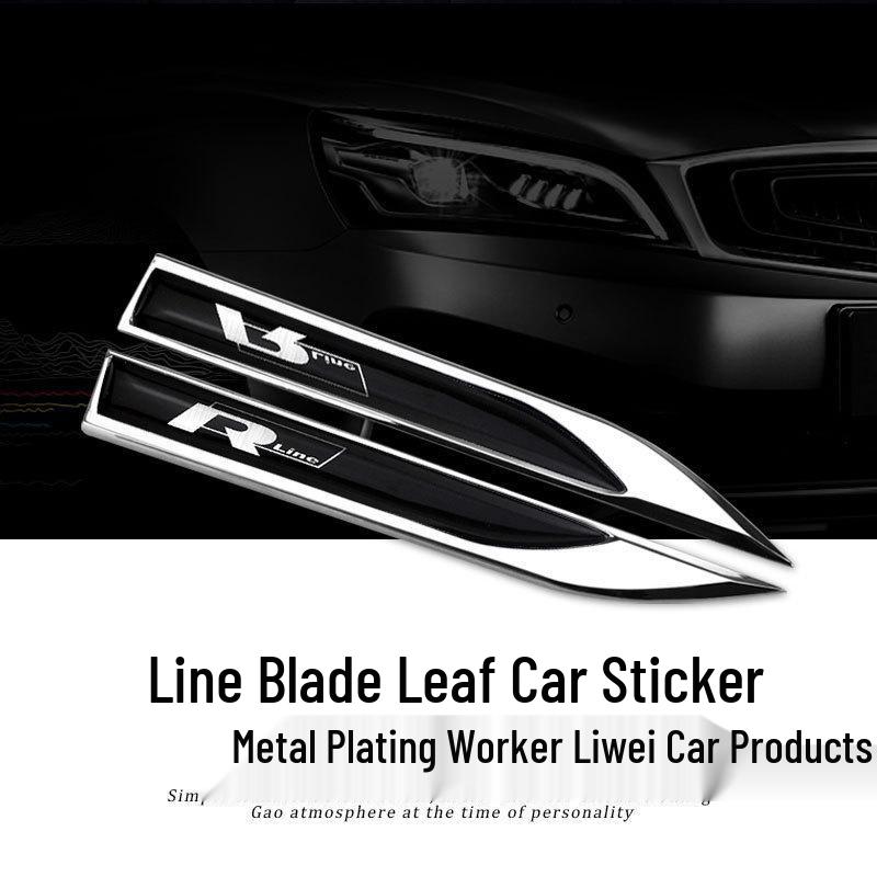 Volkswagen Jetta Sagitar Front Fender Blade Emblem Sticker