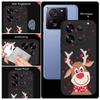 Cute Christmas Elk Printed Lanyard Phone Case For Xiaomi Redmi Note 14 13 12 Pro Note 13 14 Pro Plus 5G 13 13C 4G 11 10 Pro Silicone Cover
