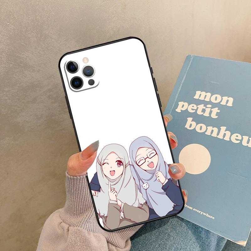 Muslim Arabic Hijab Girl Phone Case For iPhone 17 Pro Max Cover Coque For iPhone 17 Air 17 Pro Capa