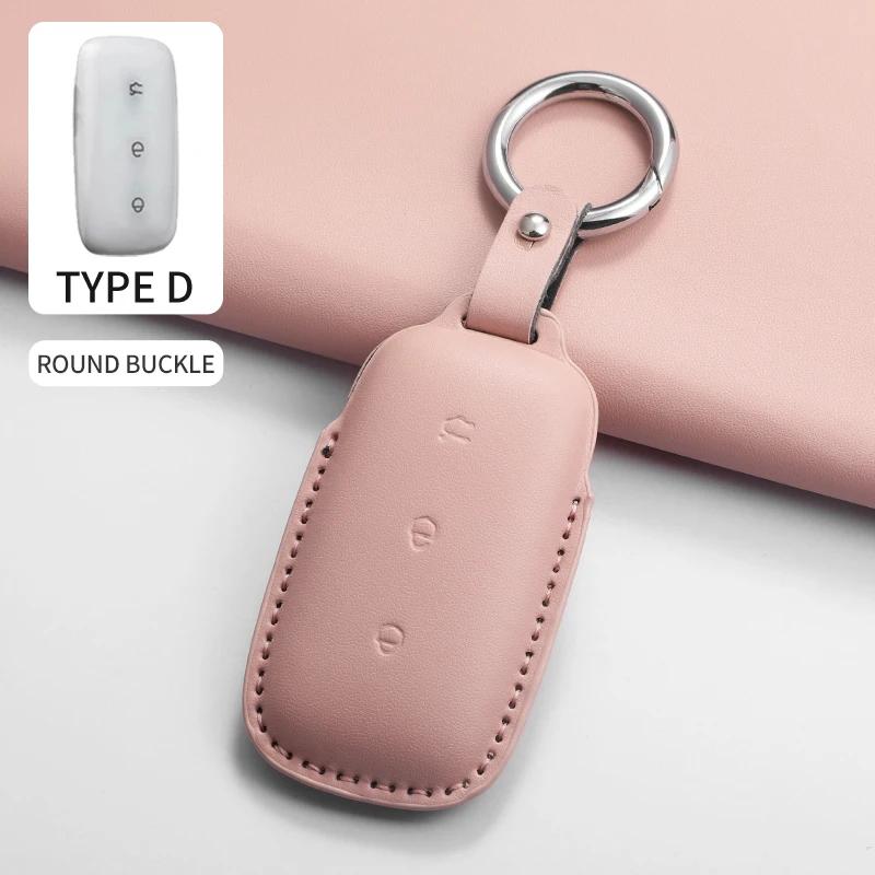 3 Buttons Car Key Case Cover Shell Fob for Geely Galaxy L7 2023 L6 MAX 1.5T Plus AIR PRO PU Car Remote Keychain Accessories