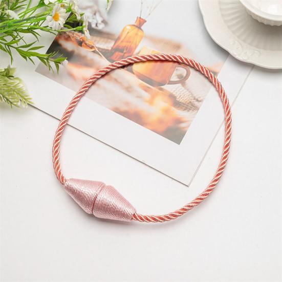 1Pc Magnetic Cone Curtain Tieback, Cone Ends Twist Rope Curtain Holder, Decorative Draperies Holder for Living Room Bedroom Kitchen