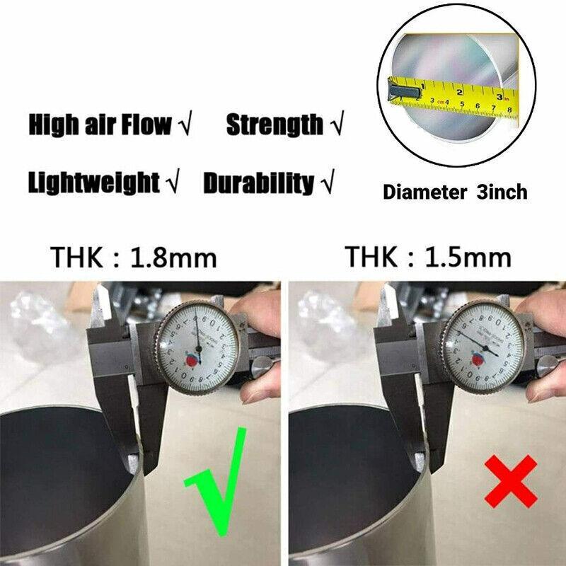 Kit Blue Cold Air Intake Filter Induction Pipe Power Flow Hose System Accessorie