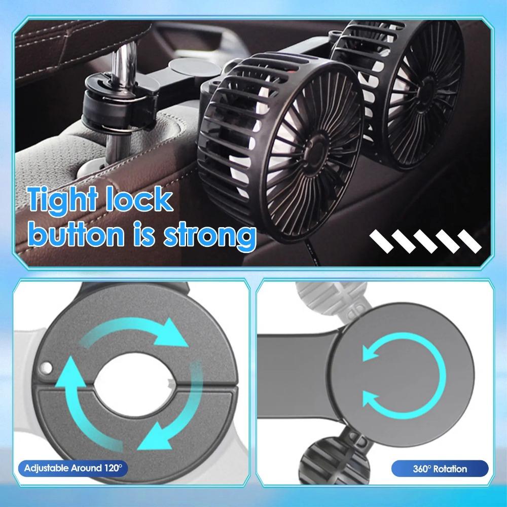 Автомобильный вентилятор для заднего сиденья — фото 5