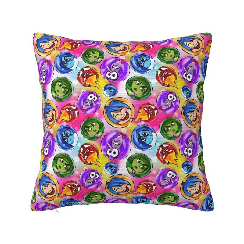 Disney Anime Inside Out Film Pillow Case 45x45cm Bedroom Decoration Fashion Cartoon Cute Cushions for Sofa Square Pillowcase 12x12Inch