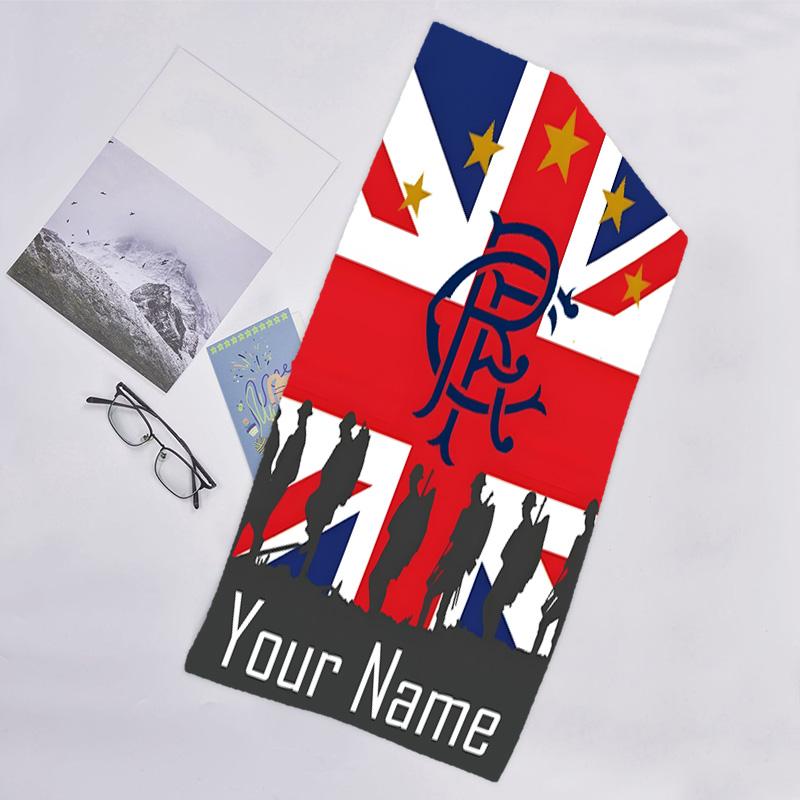 1pc Football27 Beach Towel with Custom Name, Beach/Swimming/Bath/Picnic/Camping Towel, Suitable for Seaside Beaches