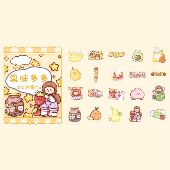 40pcs/lot Kawaii Stationery Stickers Ago's small world Diary Planner Decorative Mobile Stickers Scrapbooking DIY Craft Stickers