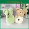 Pig Bunny Frog And Bear Cartoon Animal Plush Keyring Set For Kids Decor Backpack