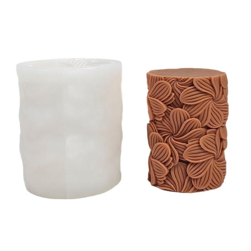 

Embossed Leaf Cylinder Silicone Molds for Epoxy Resin Candle Soap Home Decoration Chocolate Silicone Molds Fondant Molds 1