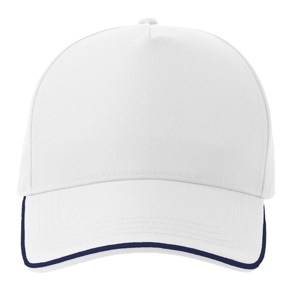Atlantis Headwear Unisex Adult Recy Five Piping 5 Panel Recycled Structured Baseball Cap
