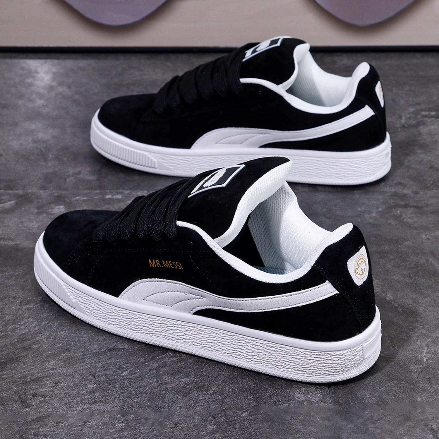 

Casual shoes board shoes for men and women 2025 autumn new classic low-top comfortable versatile board shoes retro versatile bread shoes 35 чёрный