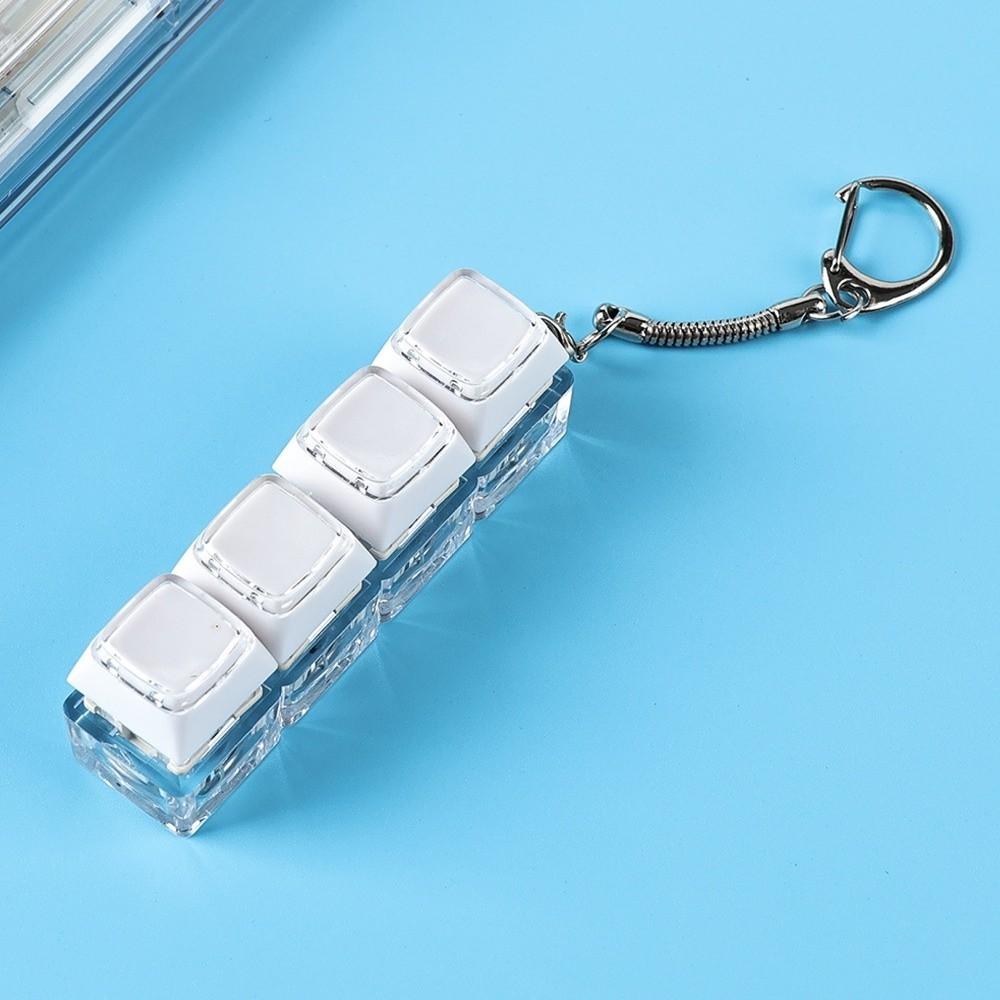 Bag Charms Keyboard Fidget Keychain Funny Pendant Fidget Clicker Toy Desktop Accessory