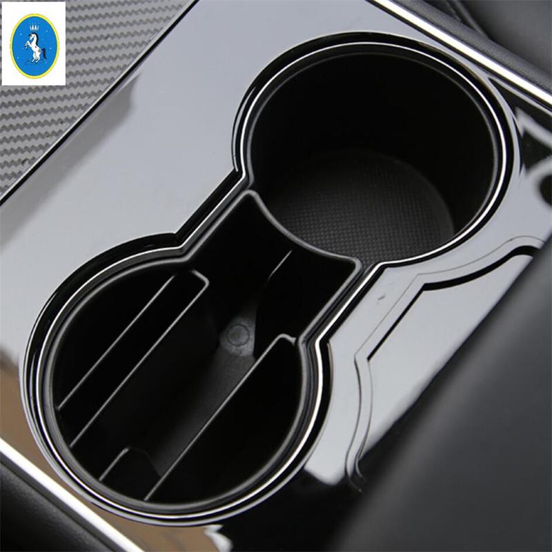 For Tesla Model 3 2018 - 2024 / Model Y  - 2024 Car Front Center Water Cup Holder Card Storage Container Box Accessories