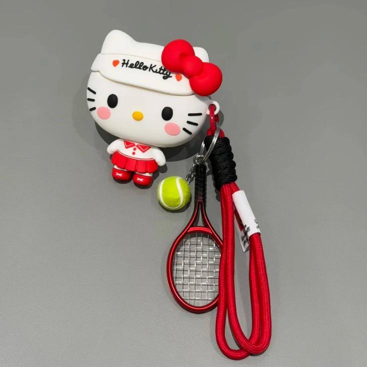Cute sportswear kt cat AirPods pro1 apple bluetooth headset case 1/1 generation cartoon protective case is suitable for