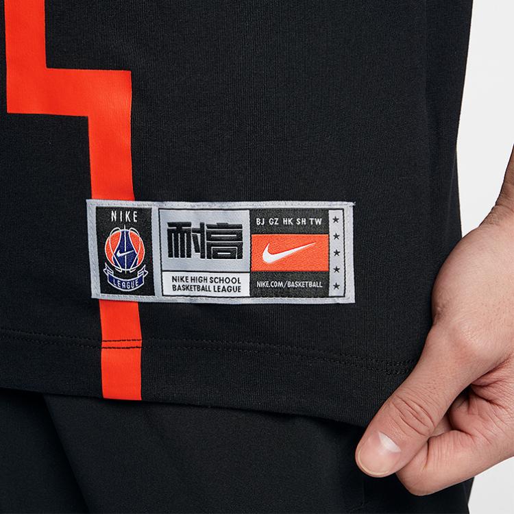 Nike Sports Lifestyle Series High-Performance Basketball Round Neck Breathable Fashion Sports Short Sleeve T-Shirt Men Tops Black CI9084-010