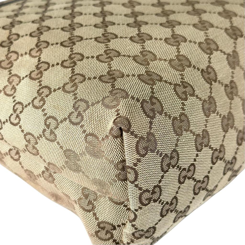 Gucci Sherry Line 189751 Tote Bag Beige Women Used