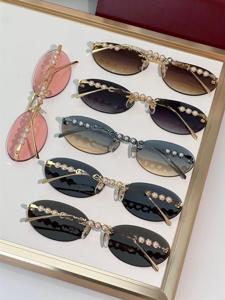 Damskie metalowe owalne okulary przeciwsłoneczne GG1922SA – Stylowa ochrona UV