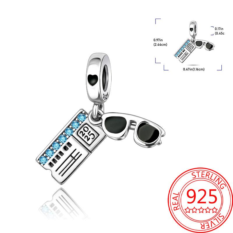 Miedziany Wieża Eiffla Samolot Podróżny Zawieszka Koraliki Pasują do Bransoletki Charm Oryginalnej Dla Kobiet Tworzenie Biżuterii