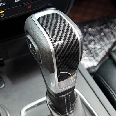 Carbon Fiber Interior Gear Shift Knob Decor Cover Trim For Ford Ranger 2023 2024