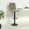 Vidaxl Bar Stool, Light Grey, Upholstered In Velvet