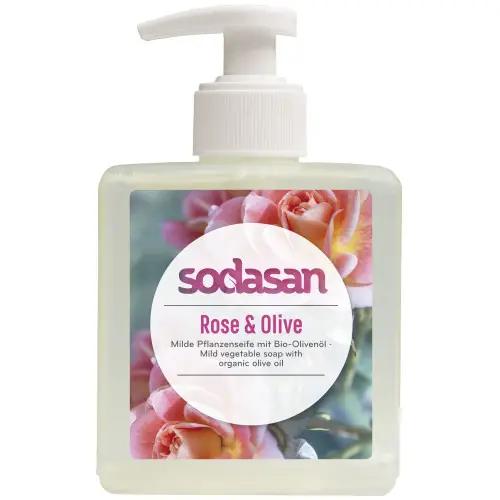 Organic Liquid Soap Tonic Rose-Olive SODASAN 300 Ml