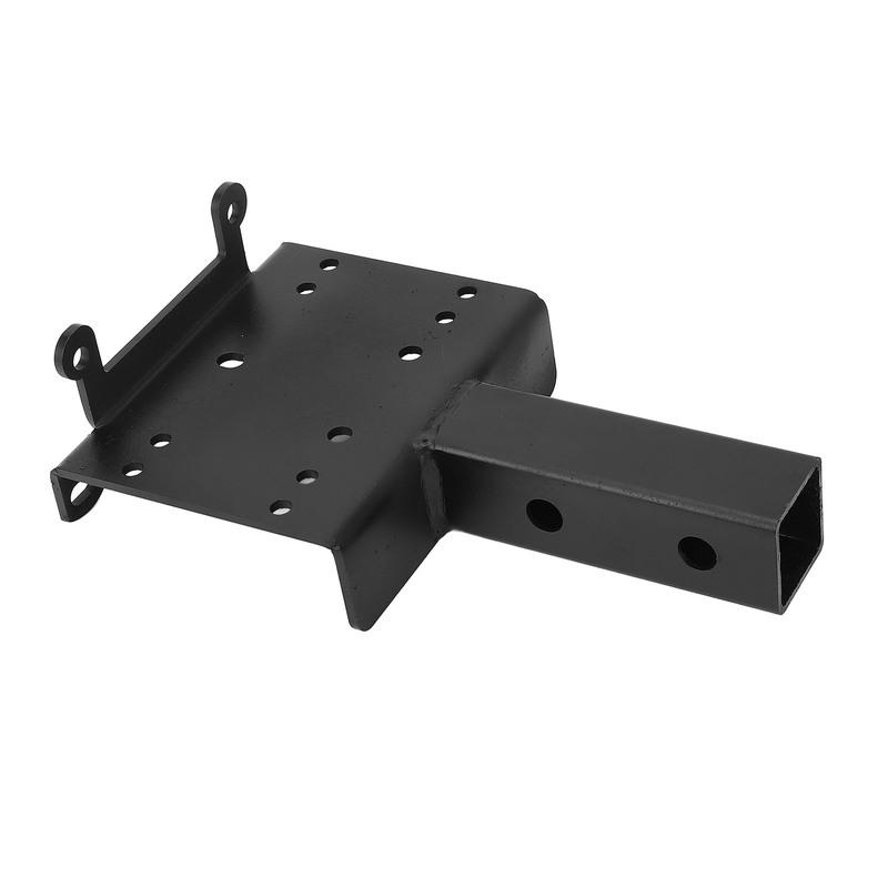 Trailer Hitch Winch Mounting Plate with 2inch Receiver Winch Bracket Winch Mounting Plate for ATVs UTVs Lawn Garden Equipment