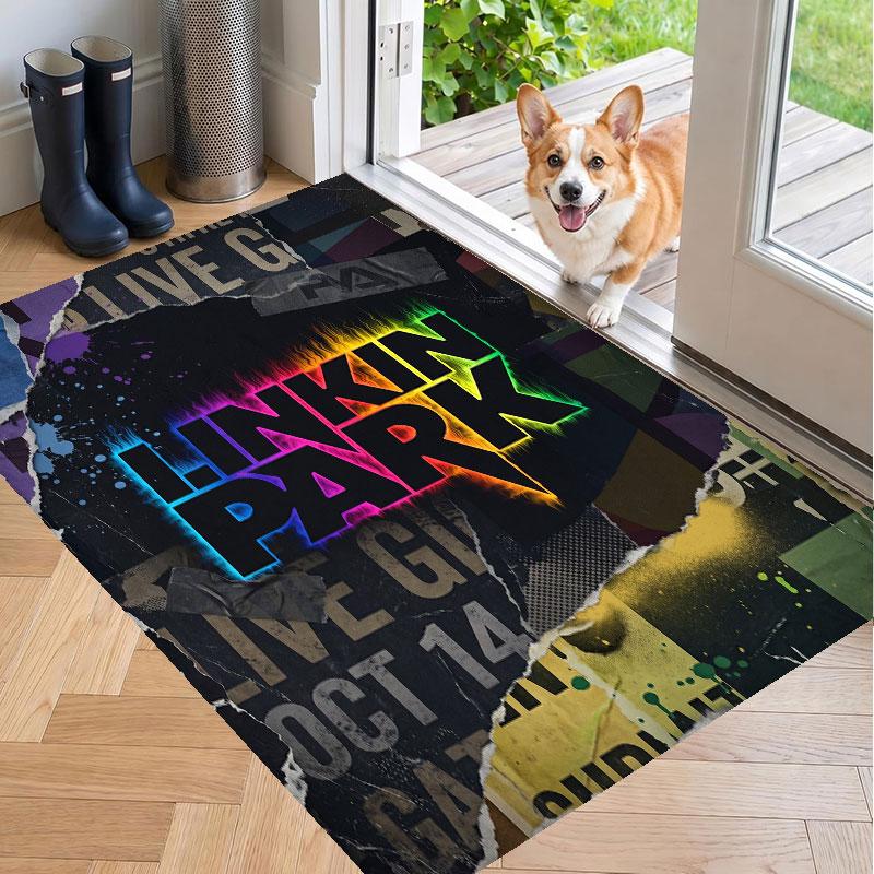 Soft Floor Carpet Linkin Park Pattern Area Rug Decorative Mat For Home Room Decoration