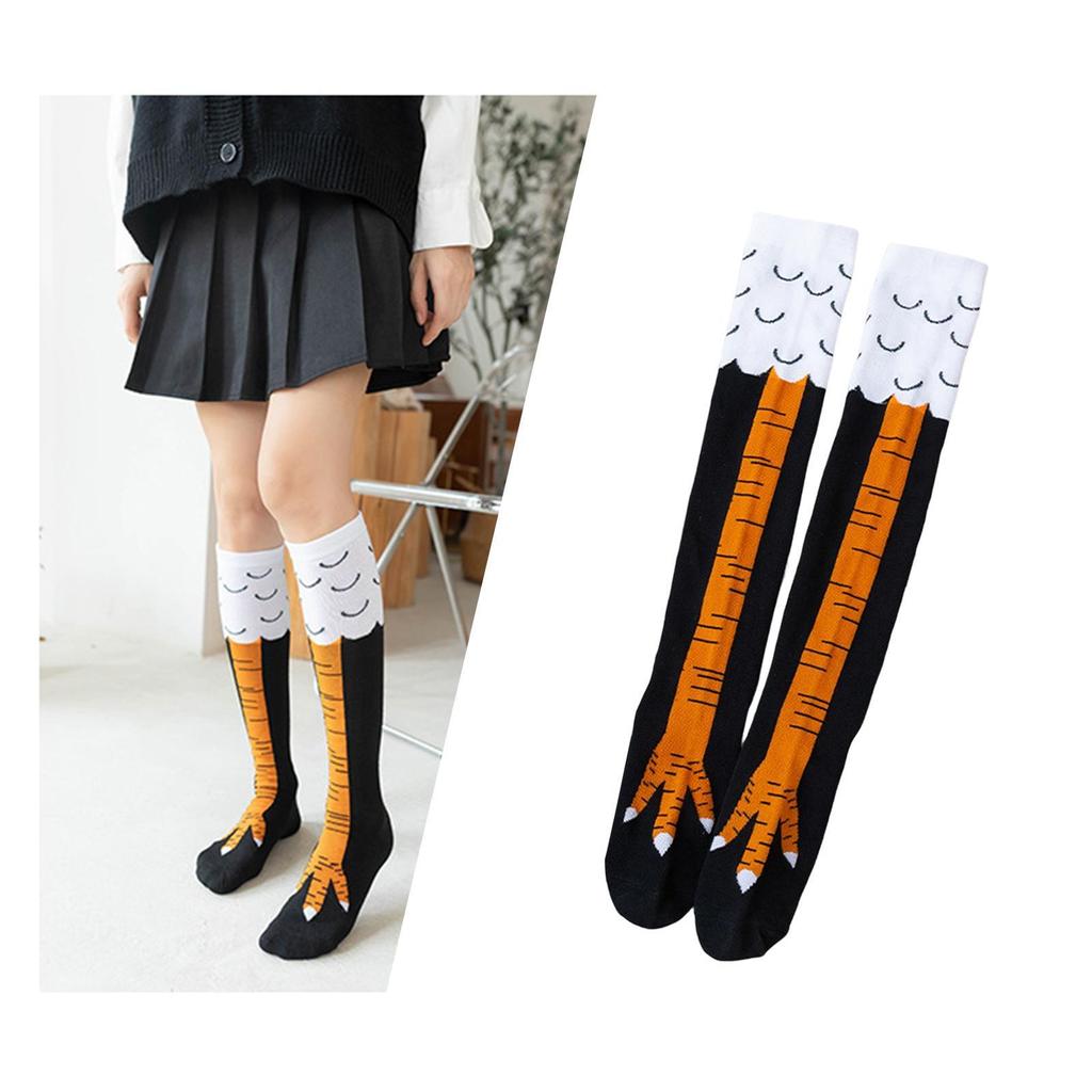 Fun Chicken Feet Socks Modern Animal Paw Pattern Halloween Gift