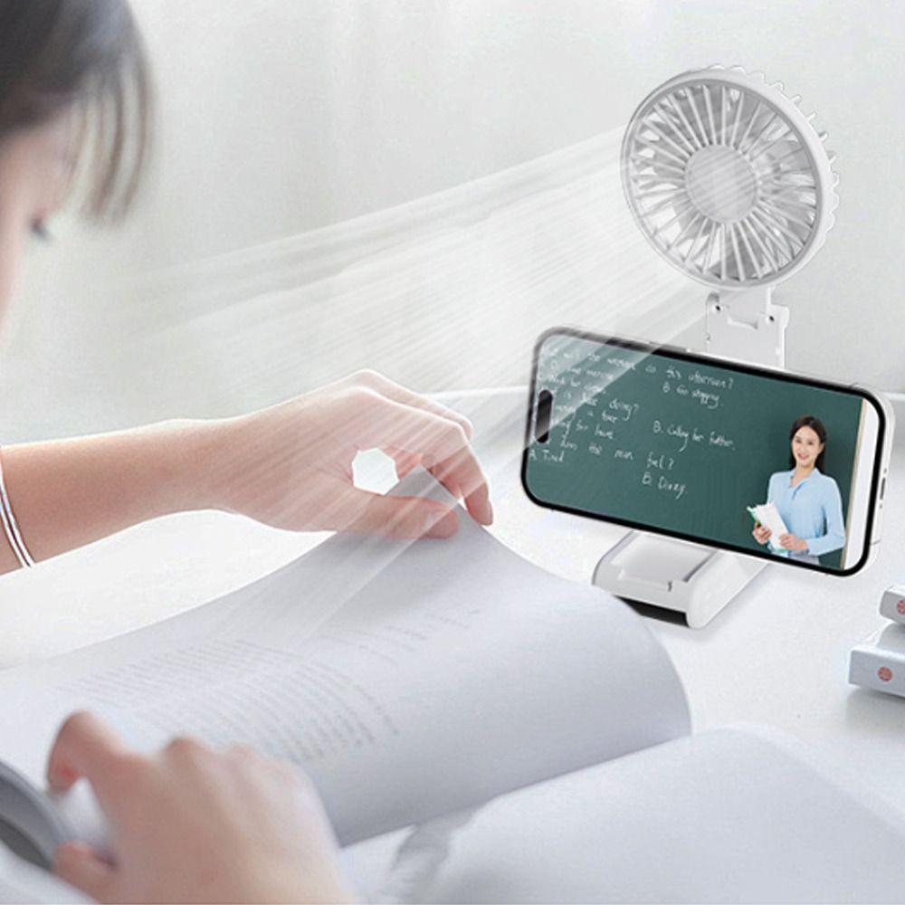 Display Screen Handheld Mini Fan Foldable Air Circulating Fan  For Office Outdoor Travel