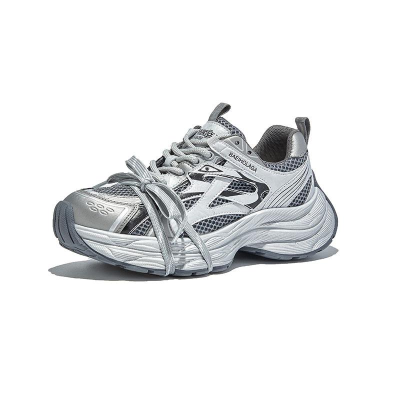 Absorbent Film-soled Dad Shoes 2025 Autumn New Shoes Women's Shoes Versatile Casual Heightening Shoes Platform Running Sneakers