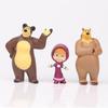 10pcs/kit Masha Figure High Quality Premium Grade Durable Design Playthings Figure Masse Bear Children-Friendly