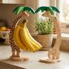 Sturdy Hook Wooden Banana Hanger Keep Bananas Fresh Fruit Storage Rack Home Kitchen Decor