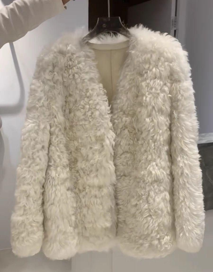 

Осень и зима новая кожа мех ягненок плюшевая имитация меховой куртки женское пальто короткий кудрявый топ L