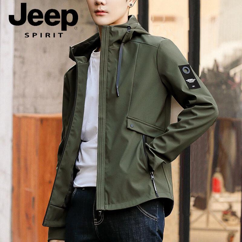 JEEP SPIRIT Men s Spring Autumn Casual Work Jacket 2XL