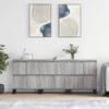 Sideboards 3 pcs Grey Sonoma Particleboard
