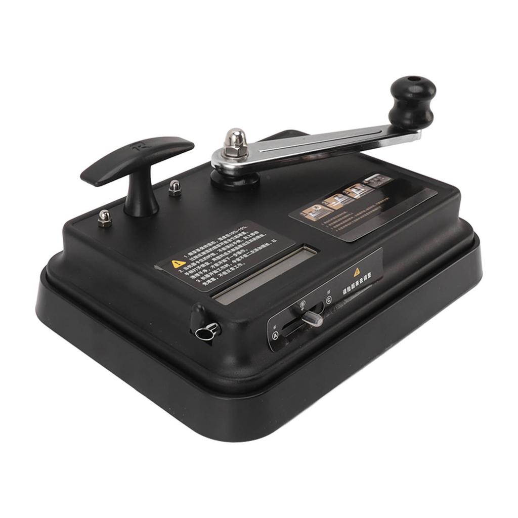 Manual  Rolling Machine Straight Push Stainless Steel S Roller Maker Black