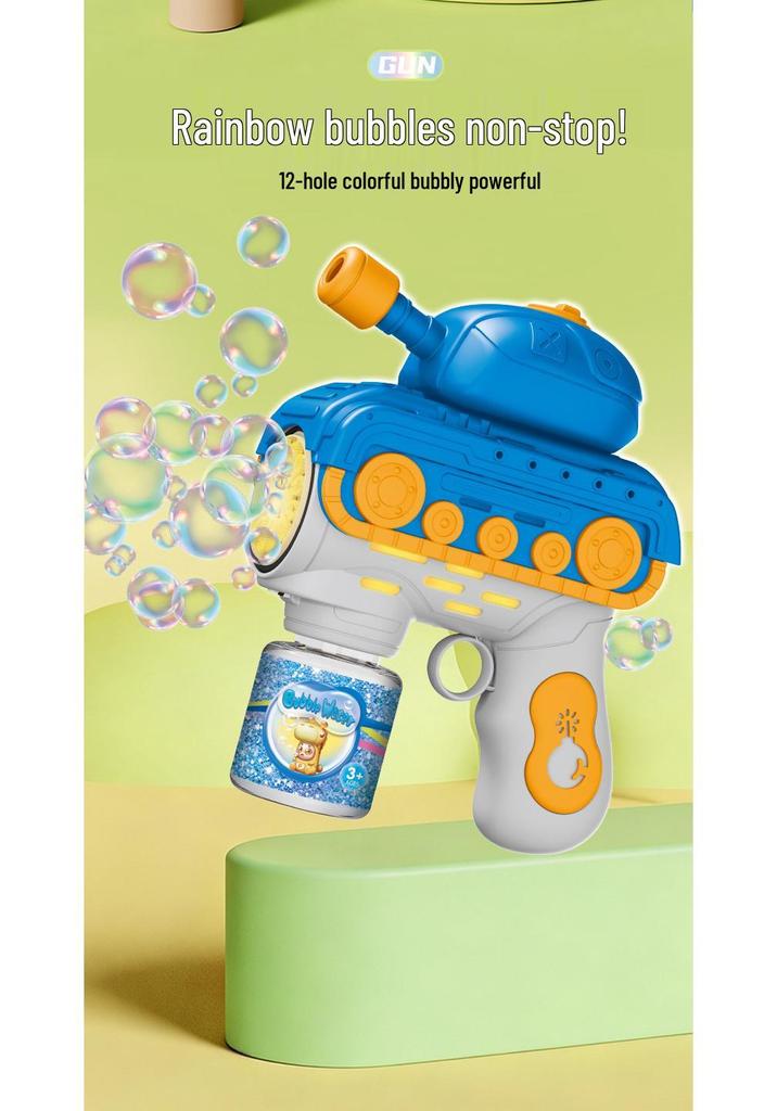 Children's Automatic Light-Up Bubble Gun Toy