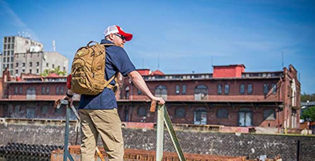 HELIKON-TEX EDC Backpack, Daypack, Business Backpack, Military, Tactical, Outdoor, Camping, Hiking, Trekking, Hydration, Cordura, 24L (Shadow Gray)