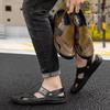 Grenzüberschreitende Baotou-Sandalen aus echtem Leder für Herren: Rutschfeste Schuhe mit weicher Sohle, vielseitig einsetzbar als Outdoor- und Freizeitbekleidung für den Strand.