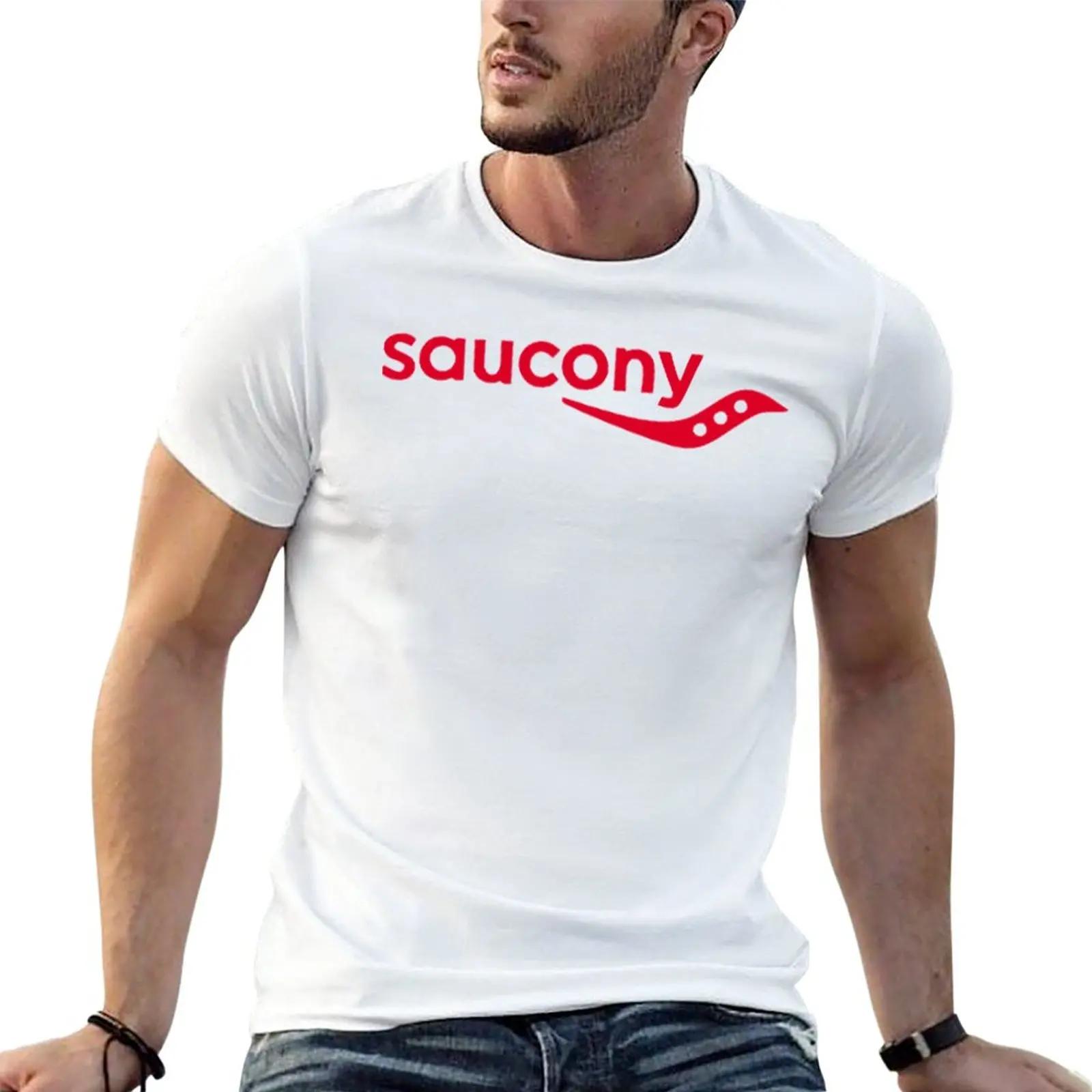 XIXI Fashion Nieuw Saucony Logo T-shirt T-shirt kort effen t-shirt esthetische kleding zomerkleding Heren katoen L